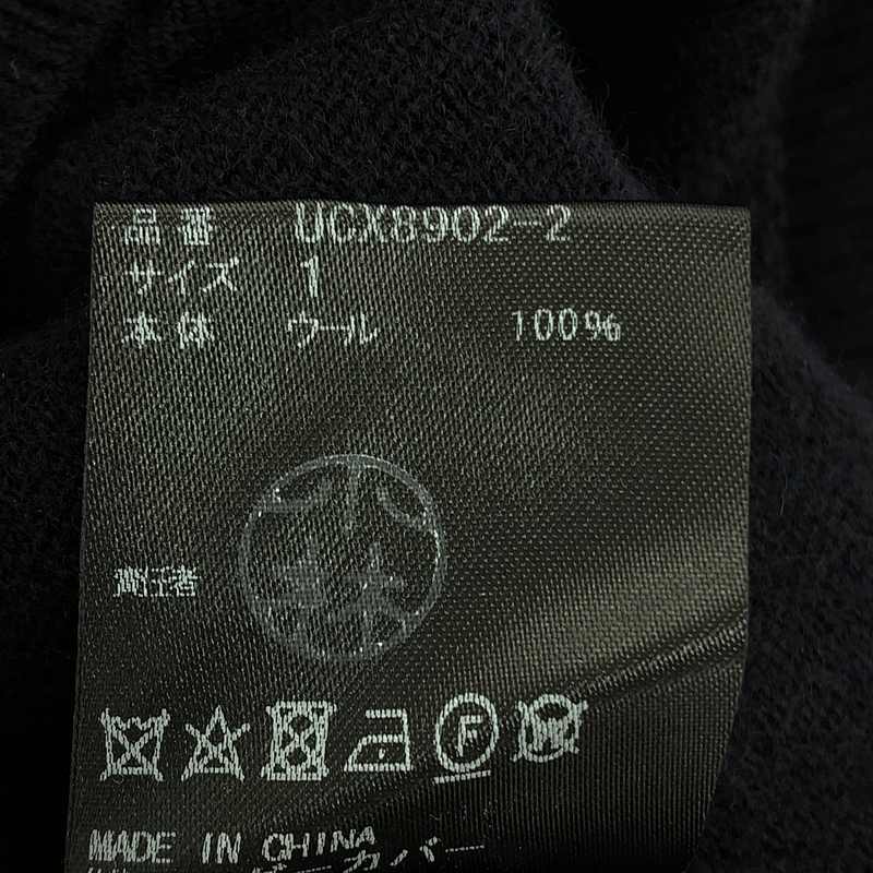 その他 ウール ロゴパッチ カーディガン