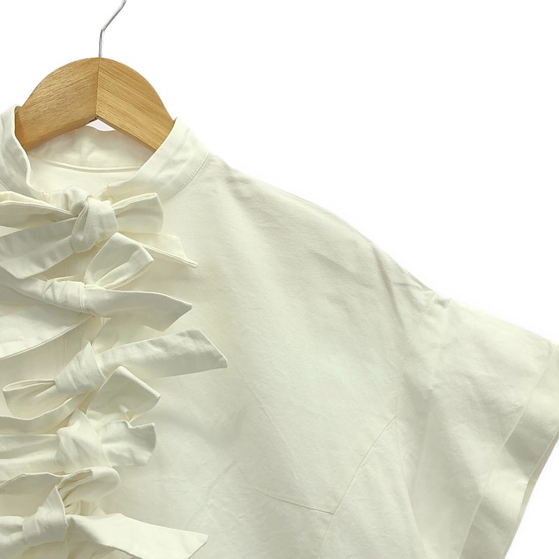 SEVEN TEN by MIHO KAWAHITO / セブンテンバイミホカワヒト フロントリボンシャツ