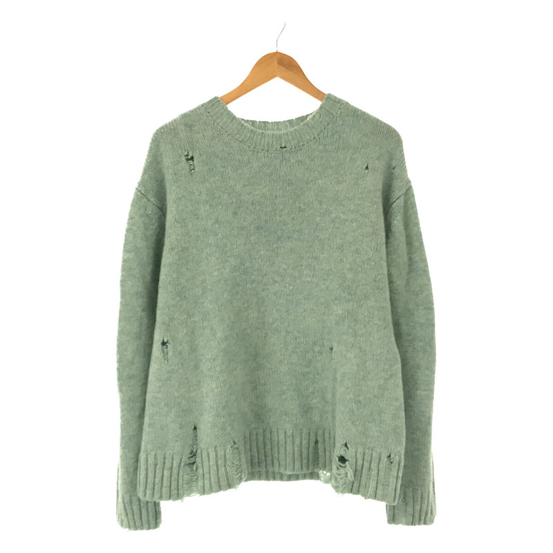 UNUSED 3G crew neck knit モヘアウールクルーネックニット商品詳細 ...