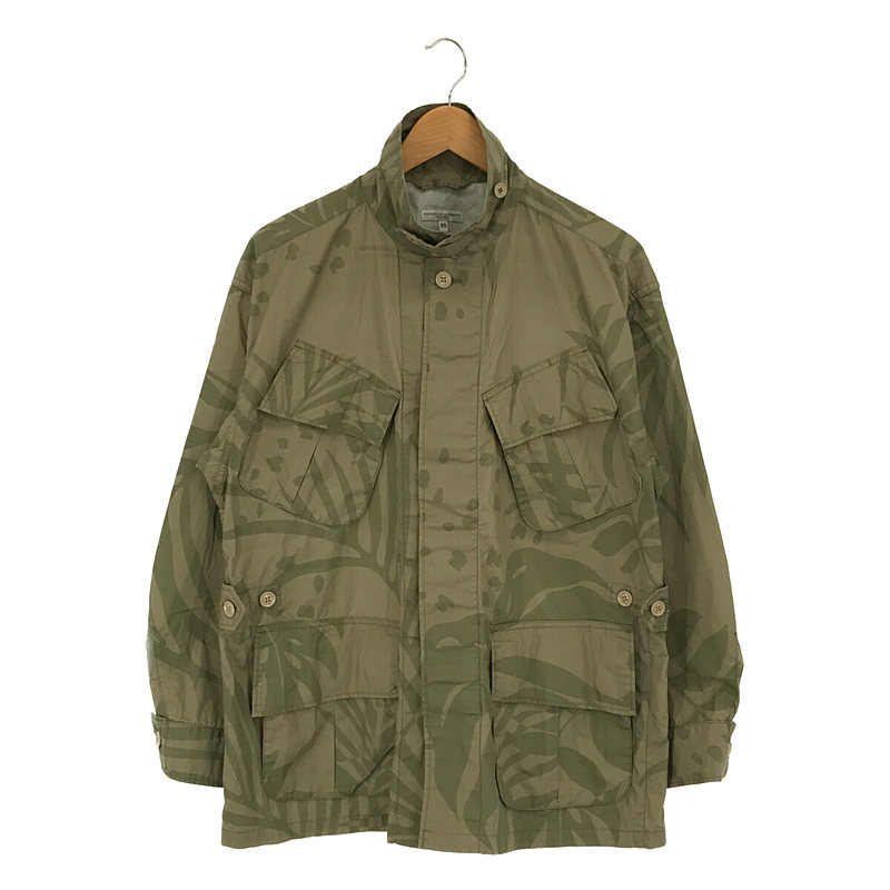 Jungle Fatigue Jacket-Leaf Print Cotton Poplin ジャングルファティーグ リーフプリント柄 コットンポプリン ミリタリー ジャケット