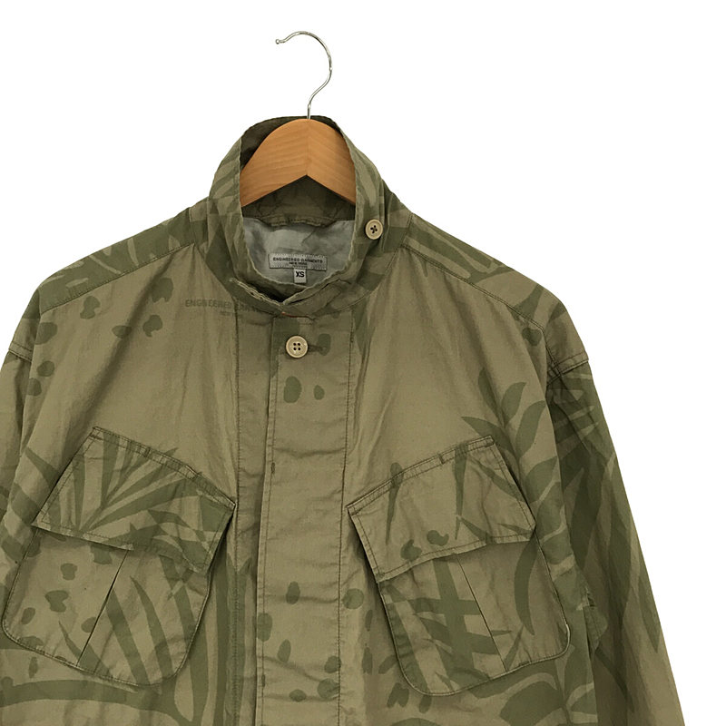 Engineered Garments / エンジニアドガーメンツ Jungle Fatigue Jacket-Leaf Print Cotton Poplin ジャングルファティーグ リーフプリント柄 コットンポプリン ミリタリー ジャケット