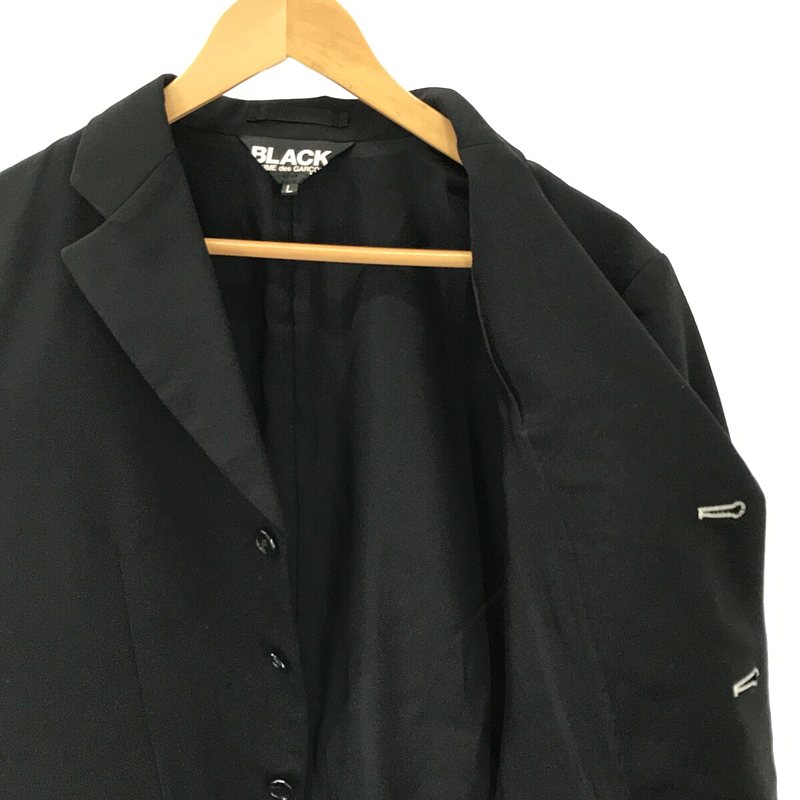 BLACK COMME des GARCONS / ブラックコムデギャルソン AD2017 3B シングル ブレスト デザイン テーラード ジャケット