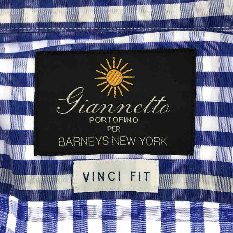 Giannetto / ジャンネット イタリア製 コットン ギンガムチェック シャツ