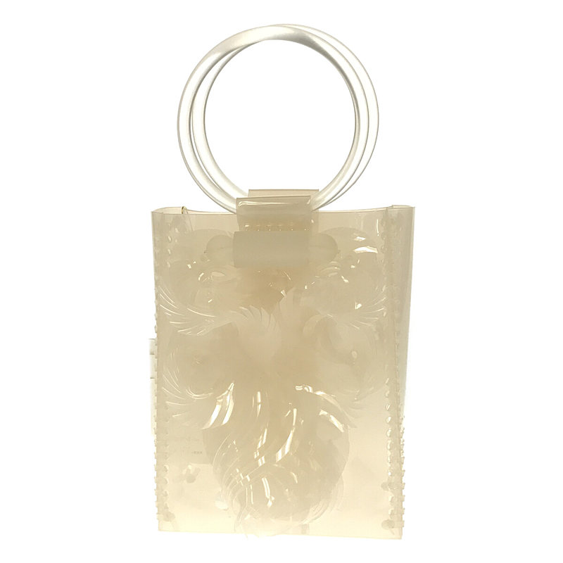 TRANSPARENT SCULPTURAL MINI HANDBAG PVC クリア ミニ ハンド バッグ