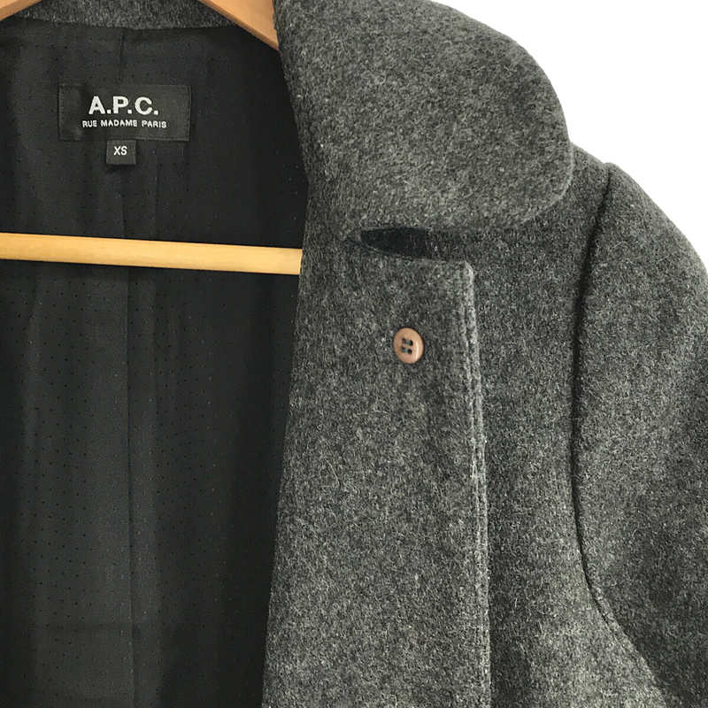 A.P.C. / アーペーセー Jules Tournier フランス製メルトン ラウンドカラーコート