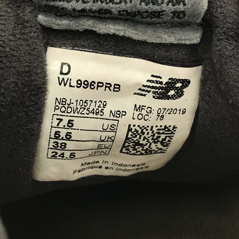 New Balance / ニューバランス WL996PRB タッセル付き スエード ローカットスニーカー 箱有