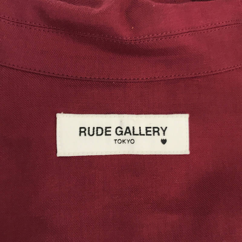 RUDE GALLERY / ルードギャラリー ARCH LOGO CITY ROBE バック刺繡 アーチロゴ ベルト付き ロング ガウン コート