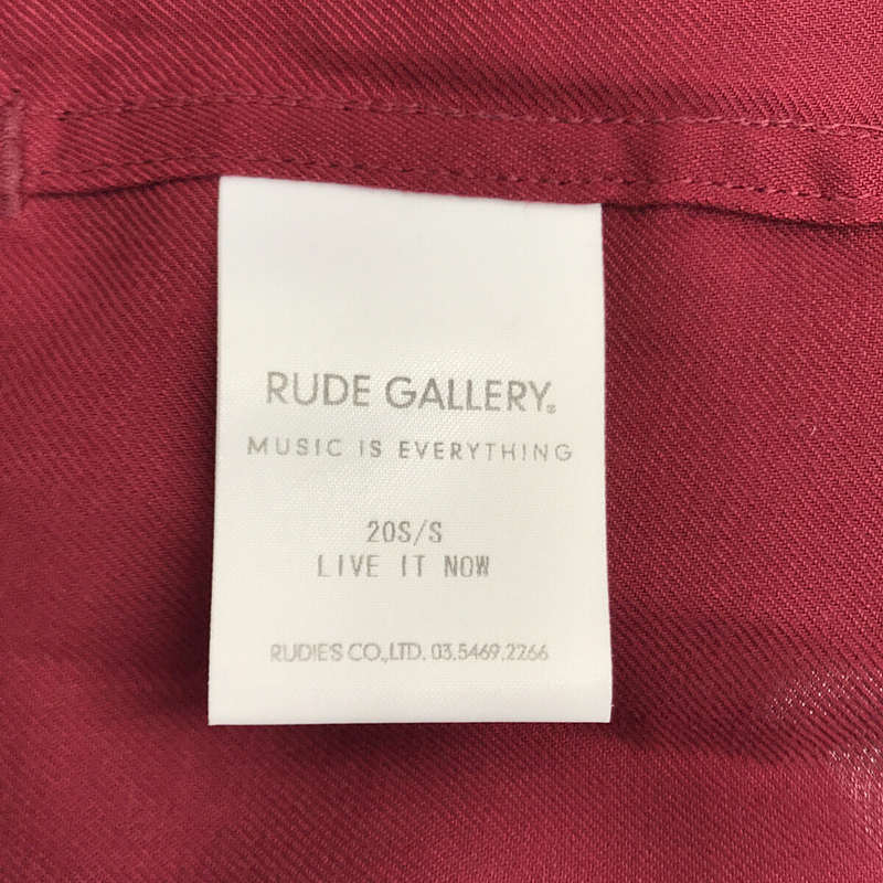 RUDE GALLERY / ルードギャラリー ARCH LOGO CITY ROBE バック刺繡 アーチロゴ ベルト付き ロング ガウン コート