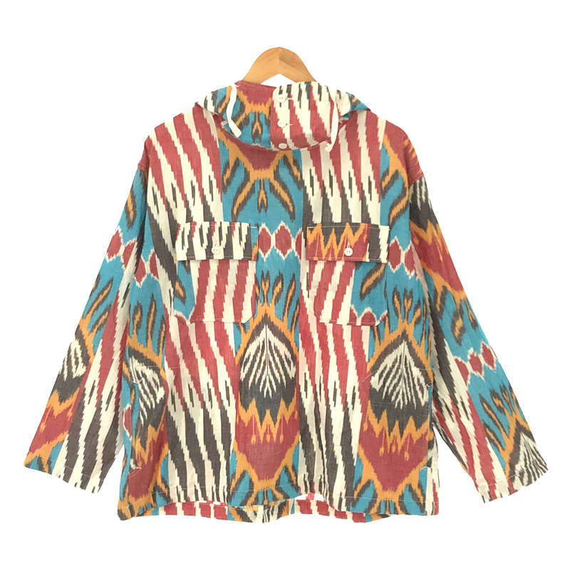 Cagoule Shirt -Cotton Ikat-Multi Color プルオーバー カグールシャツ フーディー メキシカン パーカー