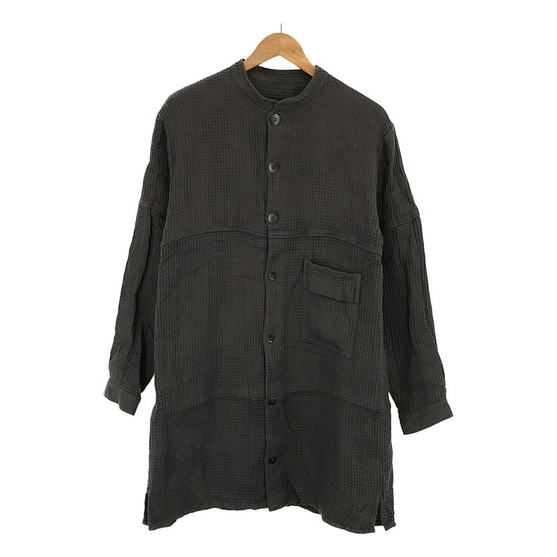 LOOSE LONG SHIRT WAFFLE LINEN ワッフルリネン ルーズロングシャツ