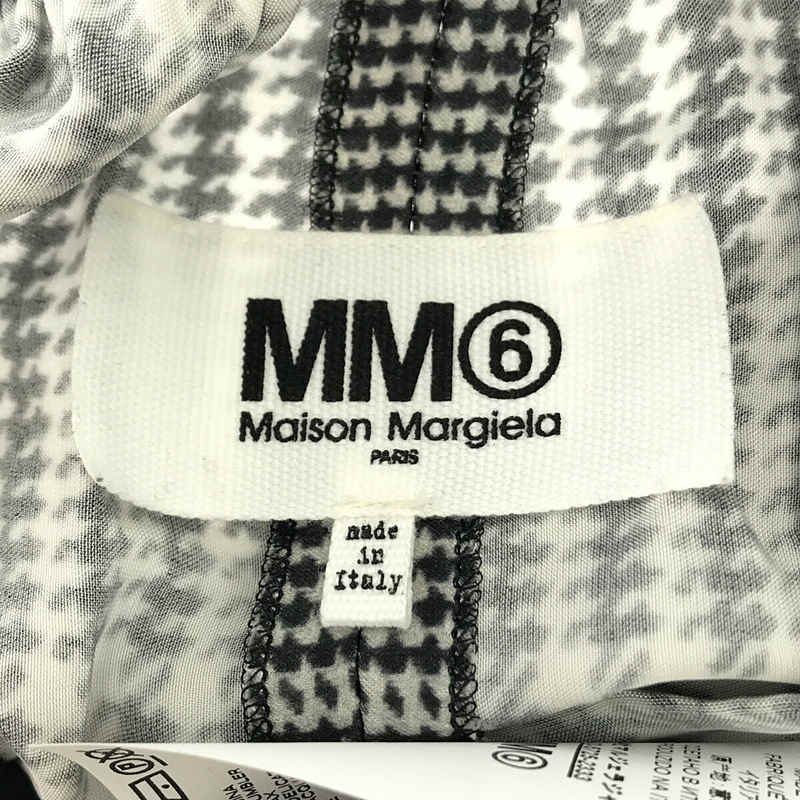 MM6 Maison Margiela / エムエムシックス メゾンマルジェラ グレン チェック スリット ロング ワンピース