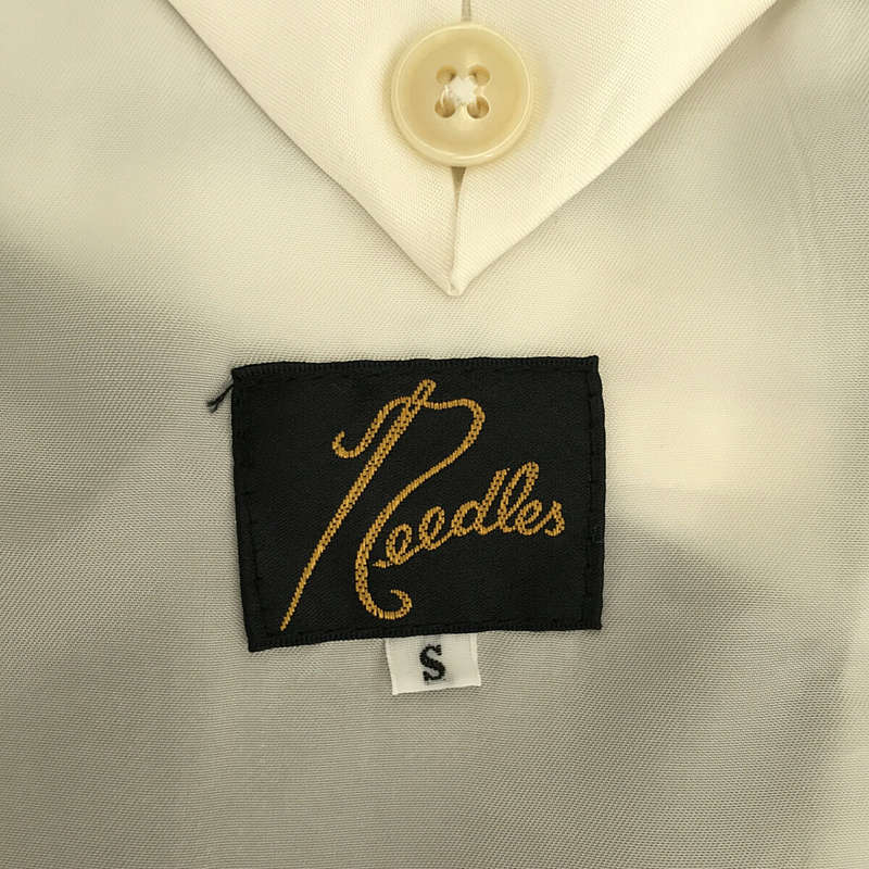 Needles / ニードルス Peaked Lapel 1B Jacket - Stripe Poly Cloth gray テーラード ジャケット