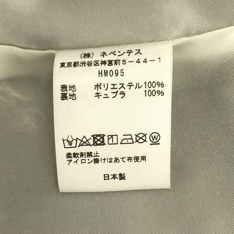 Needles / ニードルス Peaked Lapel 1B Jacket - Stripe Poly Cloth gray テーラード ジャケット