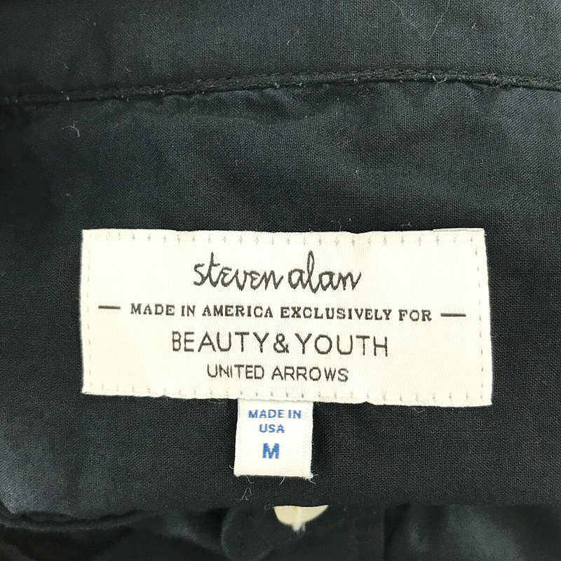 steven alan / スティーブンアラン × BEAUTY&YOUTH UNITED ARROWS ビューティー＆ユース 別注 USA製 バンドカラー シャツ