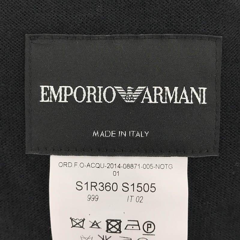 EMPORIO ARMANI / エンポリオアルマーニ ライナー レイヤード ジップアップ ニット ブルゾン フーディー