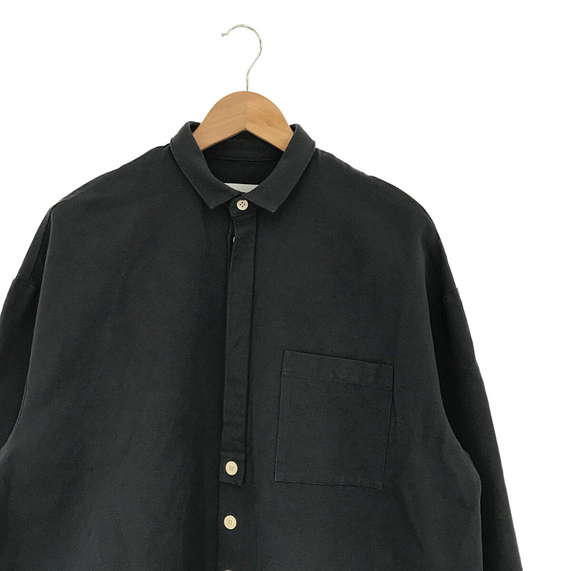 SUNNEI / スンネイ LONG OVER SHIRT コットンキャンバス ロングオーバーシャツ