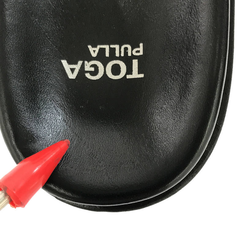 TOGA PULLA / トーガプルラ メタル レースアップ オープントゥサンダル