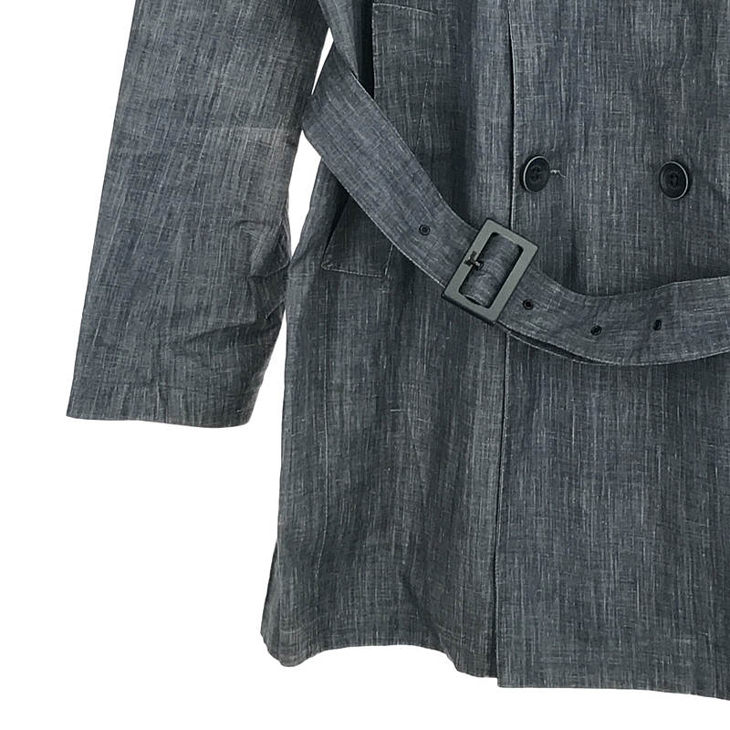 HERNO / ヘルノ リネン ワックスコーティング トレンチコート