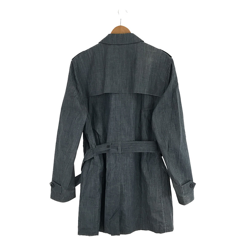 HERNO / ヘルノ リネン ワックスコーティング トレンチコート