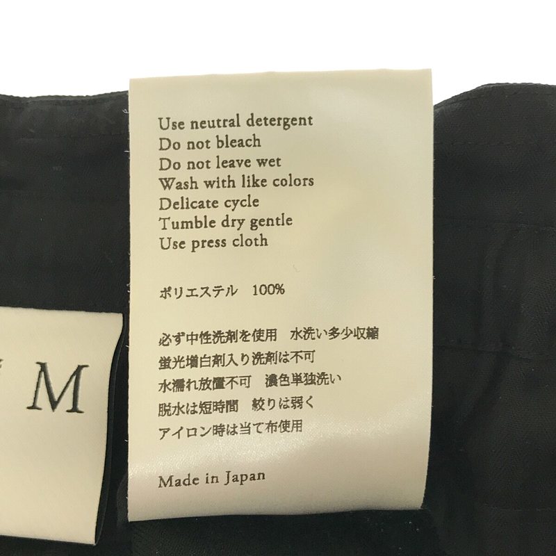 NO CONTROL AIR / ノーコントロールエア ポリエステル ピンヘッド ツイル セミワイド テーパード イージー パンツ