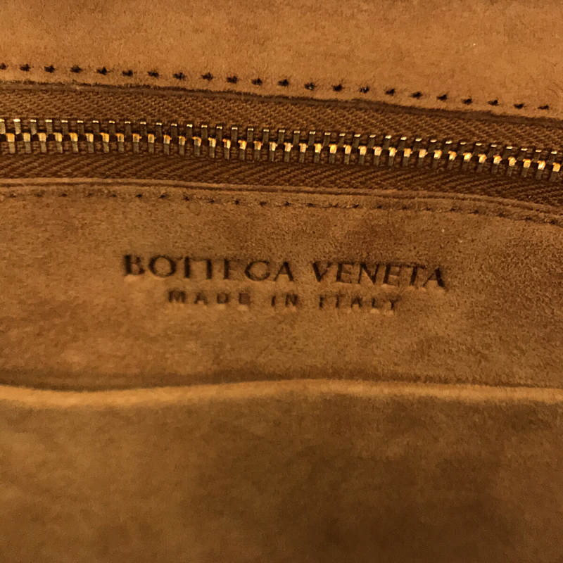 【新品】  BOTTEGA VENETA / ボッテガヴェネタ | アルコ イントレチャート レザー トップハンドルミニバッグ | ブラウン | レディース