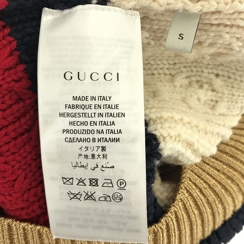 gucci ニット セーター ケーブルニット ロゴ GGロゴ-