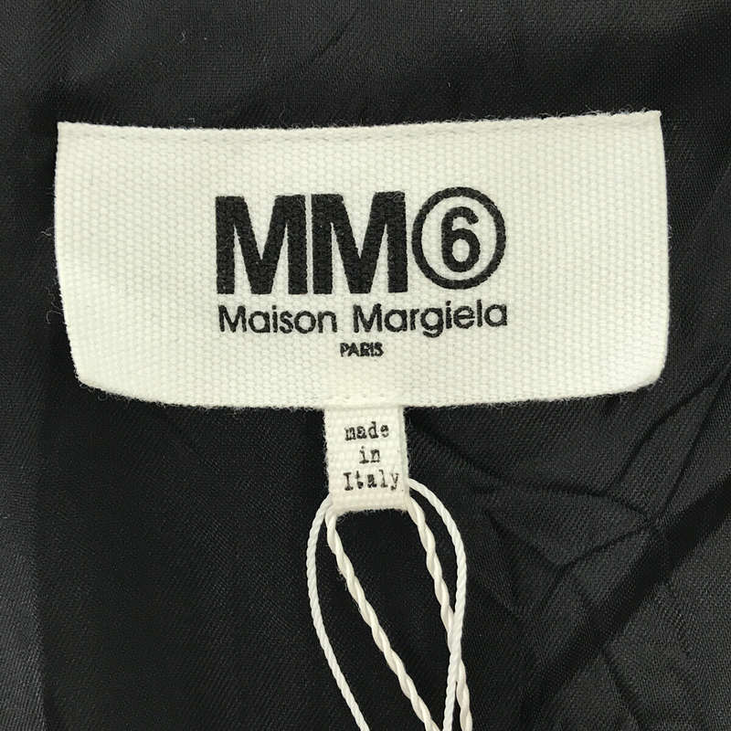 MM6 Maison Margiela / エムエムシックス メゾンマルジェラ CRUSH LIFE シワ加工 スリット ノースリーブ Vネック ロング ドレス ワンピース