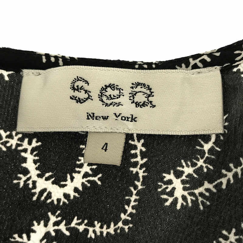 sea New York / シーニューヨーク ボリュームスリーブ seaプリント ドレス ワンピース