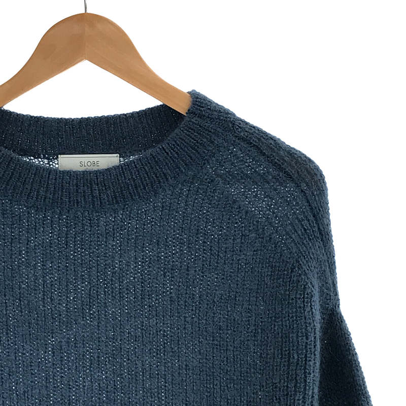​SLOBE IENA / スローブイエナ モヘヤ パフスリーブアゼニットプルオーバー セーター