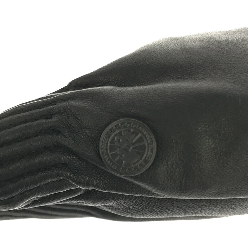 CANADA GOOSE / カナダグース LEATHER RIB LUXE MITT レザーリブ ミトン グローブ 手袋