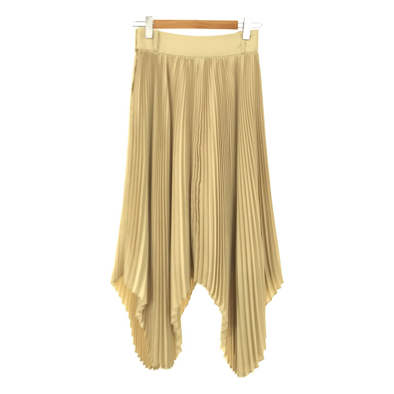 SQUARE PLEATED SKIRT 変形 スクエア アコーディオン プリーツ ロング スカートHYKE / ハイク