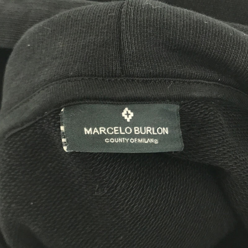 Marcelo Burlon / マルセロバーロン フェザープリント プルオーバー スウェットパーカー