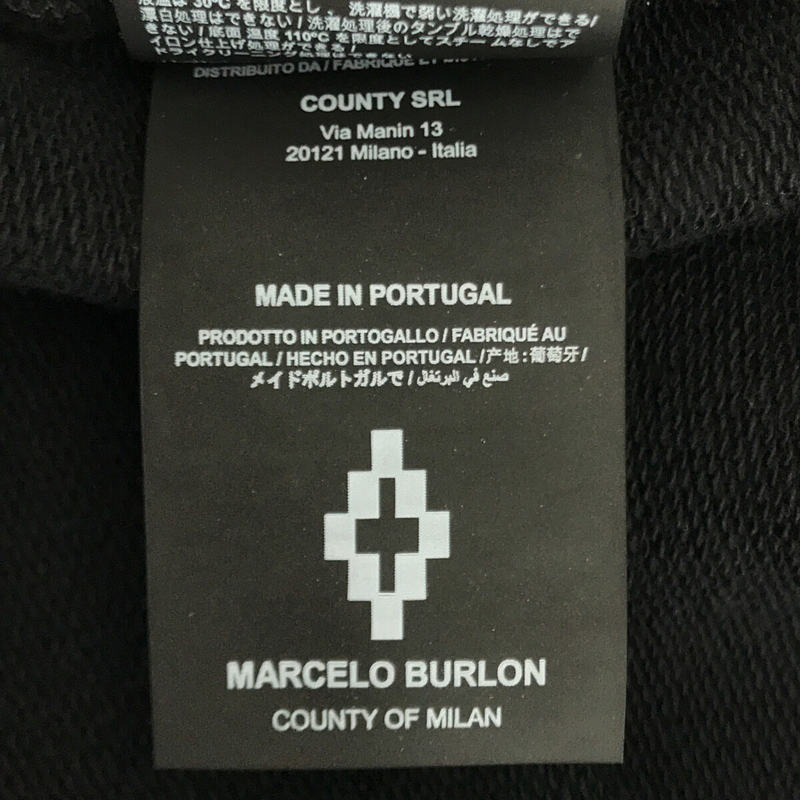 Marcelo Burlon / マルセロバーロン フェザープリント プルオーバー スウェットパーカー