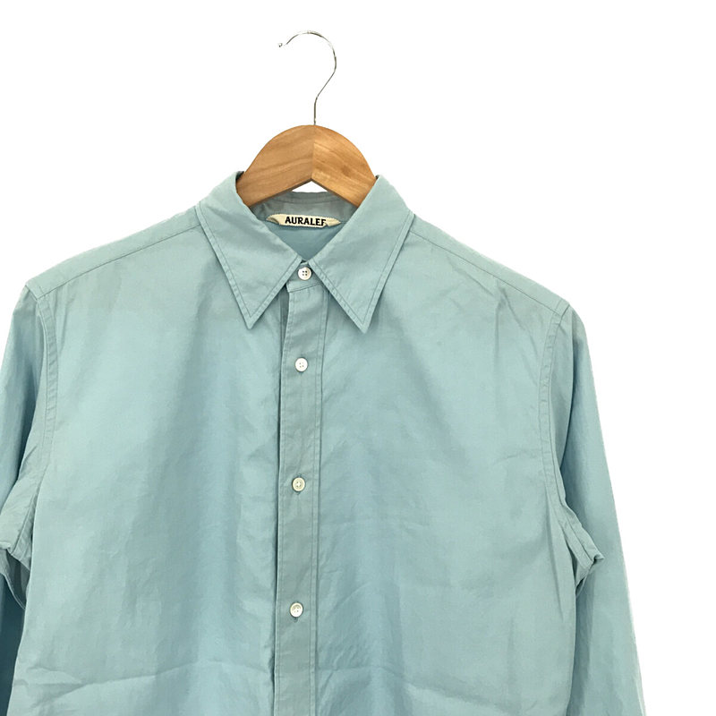 AURALEE / オーラリー WASHED FINX TWILL SHIRTS コットン フィンクスツイルシャツ