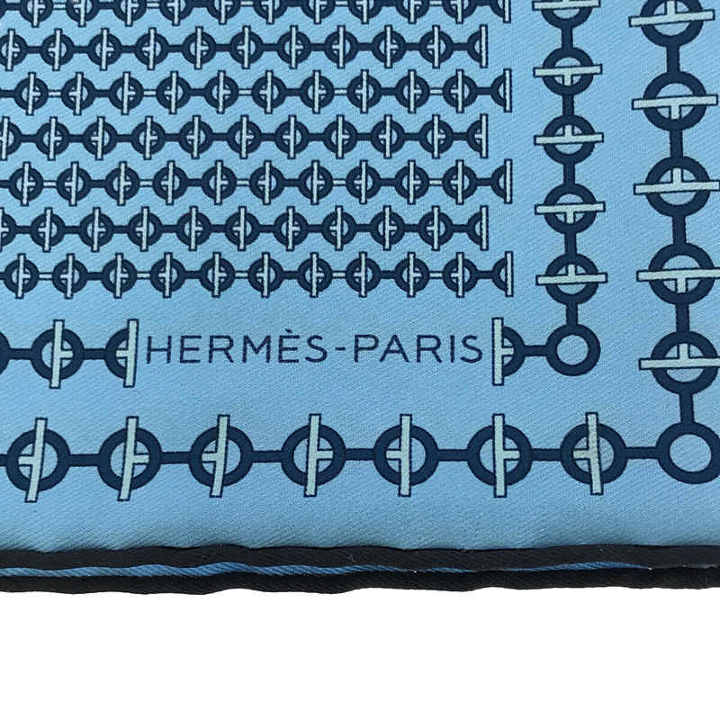 HERMES / エルメス フランス製 シルク 100％ 総柄 プチカレ スカーフ ハンカチチーフ