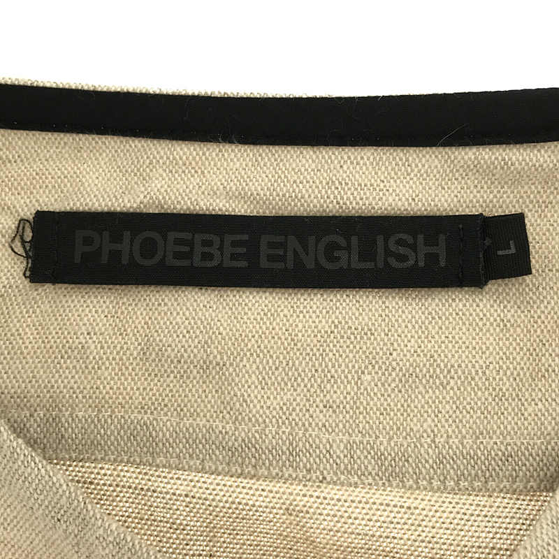 PHOEBE ENGLISH MAN / フィービーイングリッシュ マン コットンリネンキャンバス プルオーバーシャツ