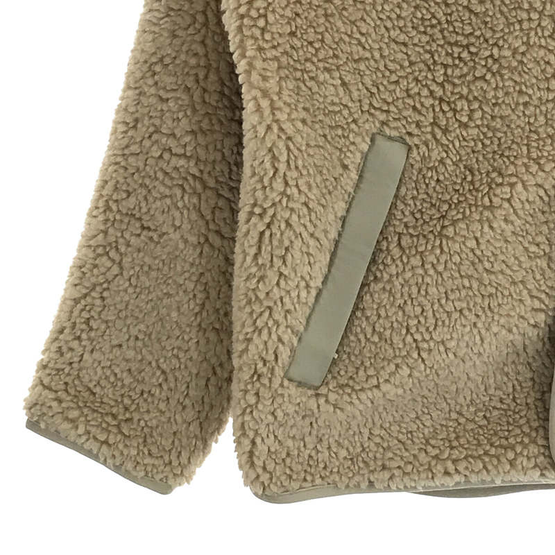 ORCIVAL / オーチバル ファーパイル社 ウール ボア ノーカラー ジャケット ブルゾン