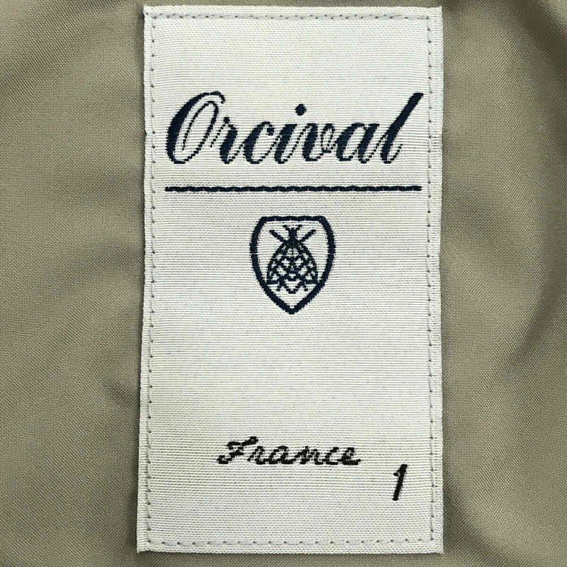 ORCIVAL / オーチバル ファーパイル社 ウール ボア ノーカラー ジャケット ブルゾン