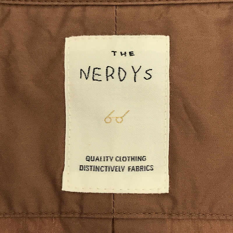 THE NERDYS / ナーディーズ ワンポイント刺繍 コットンブロードビッグシャツ