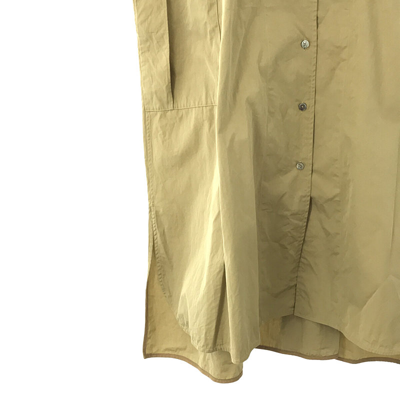 TICCA / ティッカ 2way コットン フレンチ ビッグシルエット ロング シャツ ノースリーブ ワンピース