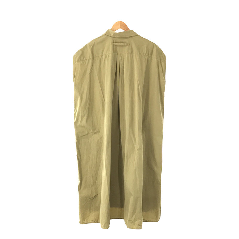 TICCA / ティッカ 2way コットン フレンチ ビッグシルエット ロング シャツ ノースリーブ ワンピース