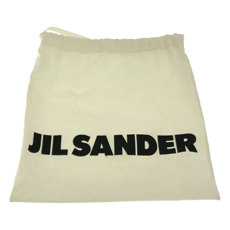 JIL SANDER / ジルサンダー リバーシブル 異素材 切替 レザー ドローストリングバッグ 保存袋有