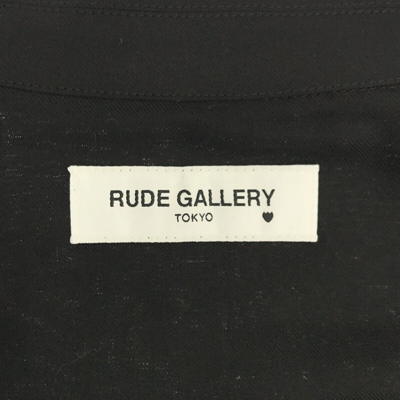 RUDE GALLERY / ルードギャラリー ARCH LOGO CITY ROBE バック刺繡アーチロゴ ベルト付き ガウン ロング コート