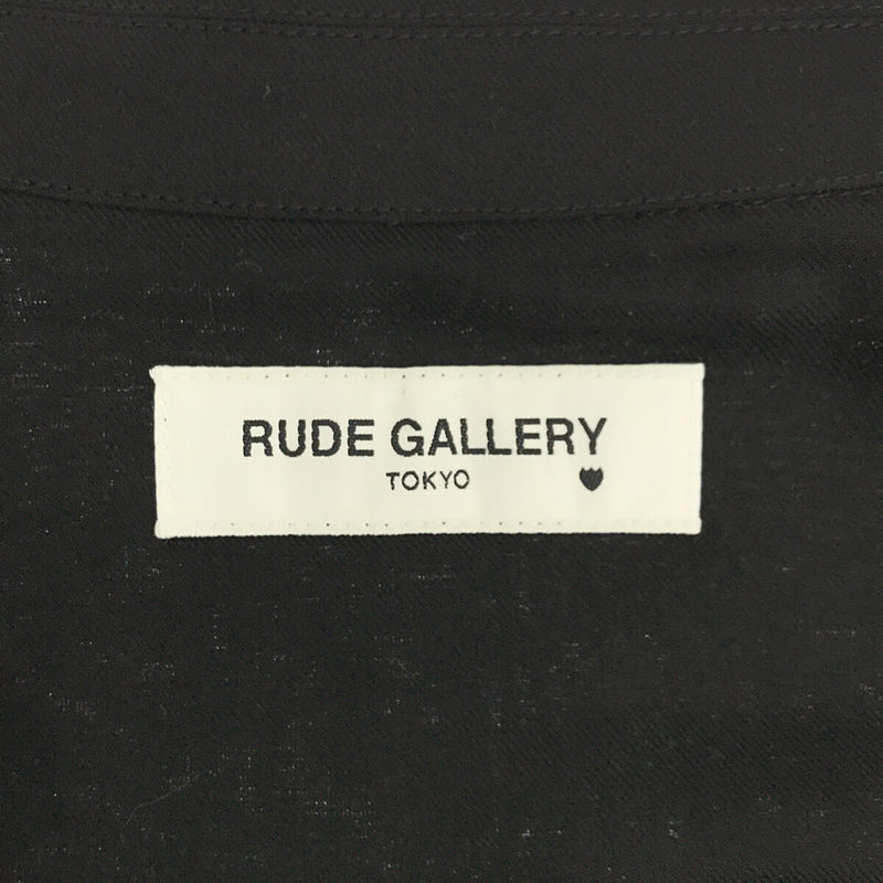 RUDE GALLERY / ルードギャラリー ARCH LOGO CITY ROBE バック刺繡アーチロゴ  ベルト付き ガウン ロング コート