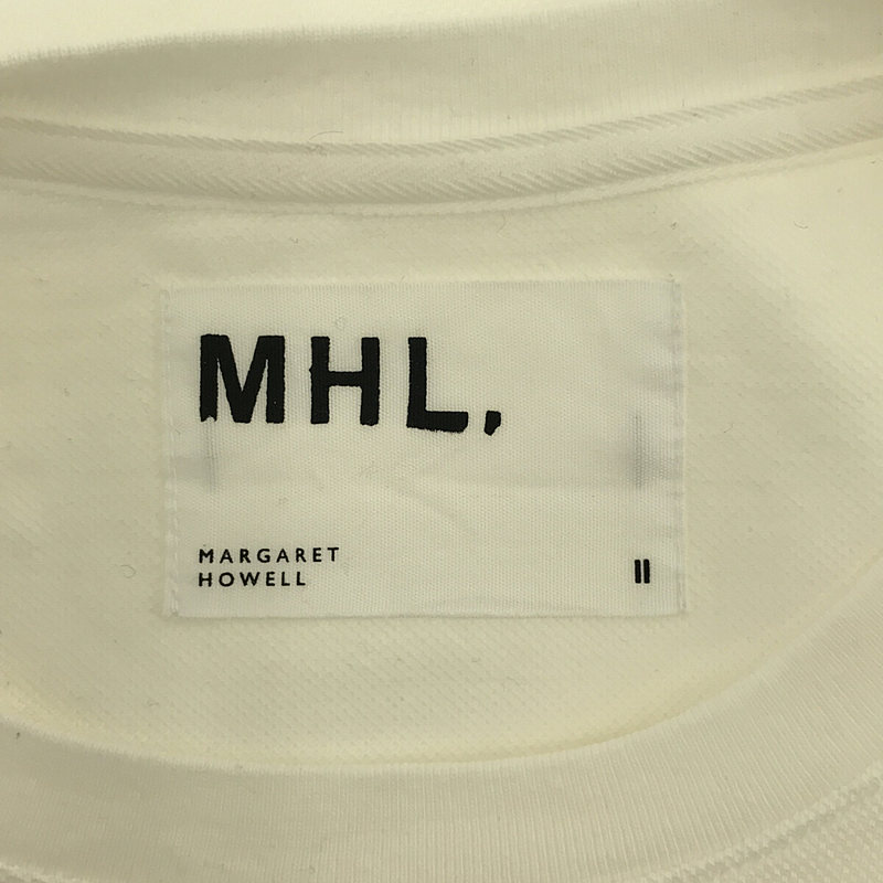 MHL. / エムエイチエル マーガレットハウエル コットン 鹿の子 クルーネック カットソー Tシャツ