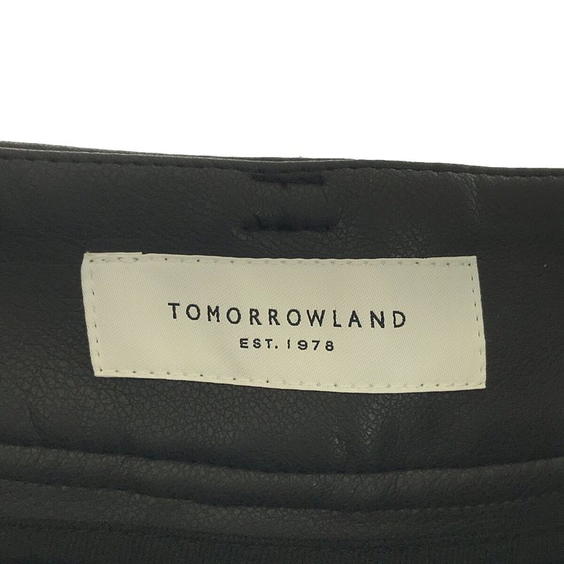 TOMORROWLAND / トゥモローランド フェイクレザー クロップドパンツ