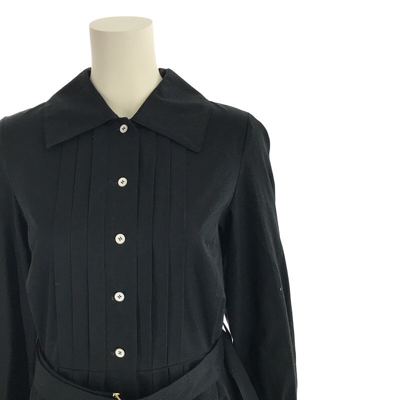 foufou / フーフー 【THE DRESS #19】front tuck button one piece ベルト付き フロントタックボタンワンピース