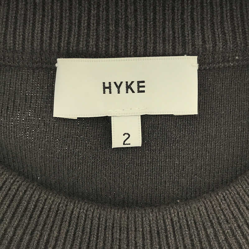 HYKE / ハイク C/C CREW NECK SWEATER コットン/カシミヤ クルーネックセーター  ニット