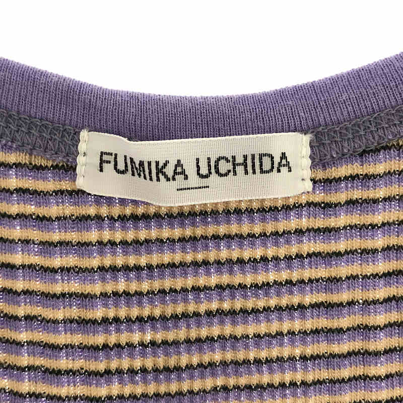 FUMIKA UCHIDA / フミカウチダ Needle Drawing リブタンクトップ