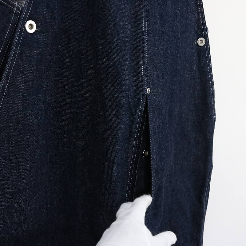 ​TUKI / ツキ 0054 TYPE2 INDIGO DENIM タイプツー ノンウォッシュデニムサロペット